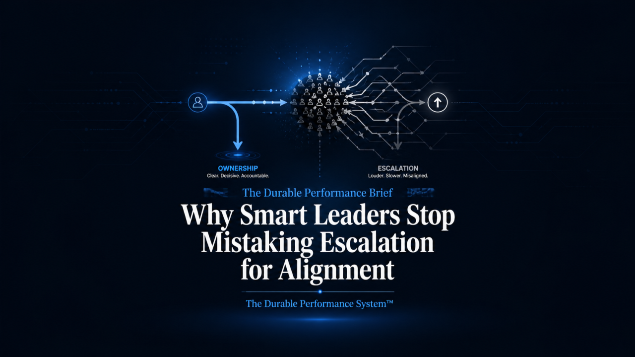 Why Smart Leaders Stop Mistaking Escalation for Alignment