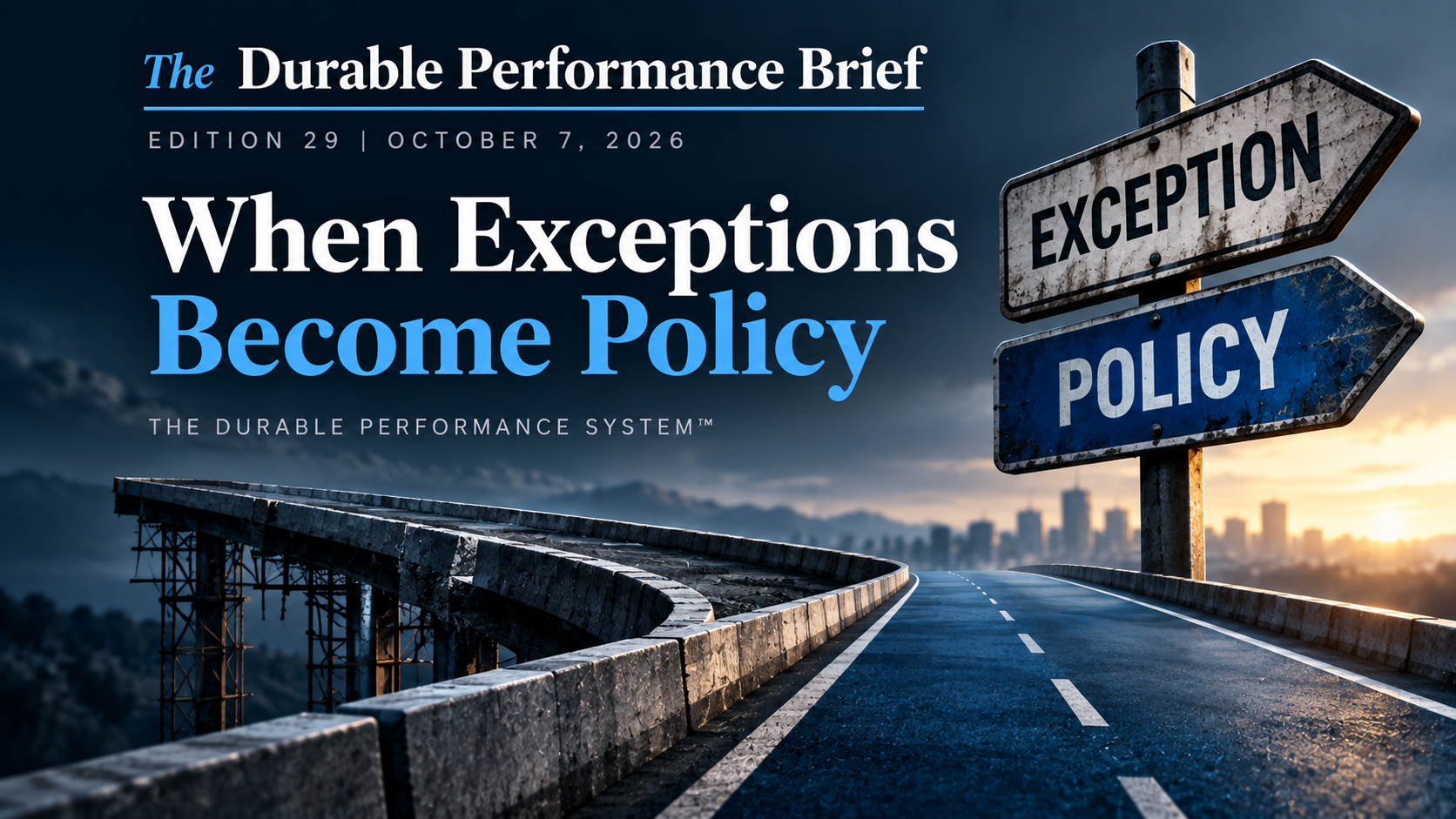 When Exceptions Become Policy